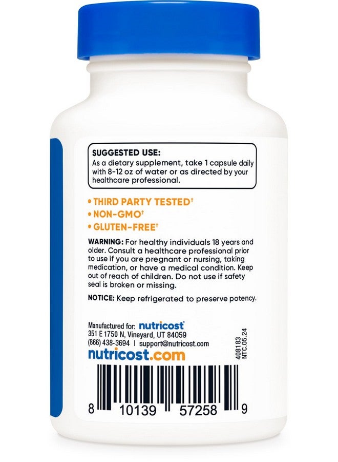 Nutricost Probiotic Complex (>1 Billion CFU) 60 كبسولة - خالية من الجلوتين وغير معدلة وراثيًا - Image 4