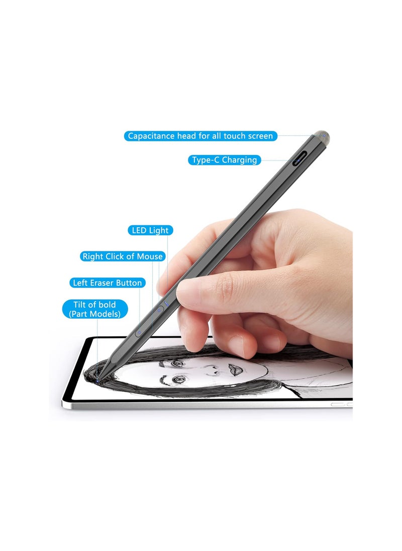 SYOSI - Surface Pen, Microsoft Surface Pen Magnetic, 4096 Pressure Sensitivity, Rechargeable and Palm Rejection, Surface Pro Pen 8/X/7/6/5/4/3, Surface 3/Go/Book/Laptop/Studio, ASUS, HP, DELL - Image 1