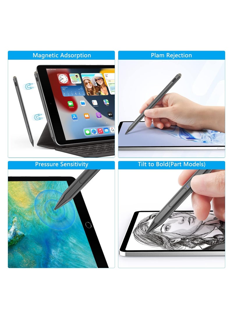 SYOSI - Surface Pen, Microsoft Surface Pen Magnetic, 4096 Pressure Sensitivity, Rechargeable and Palm Rejection, Surface Pro Pen 8/X/7/6/5/4/3, Surface 3/Go/Book/Laptop/Studio, ASUS, HP, DELL - Image 1