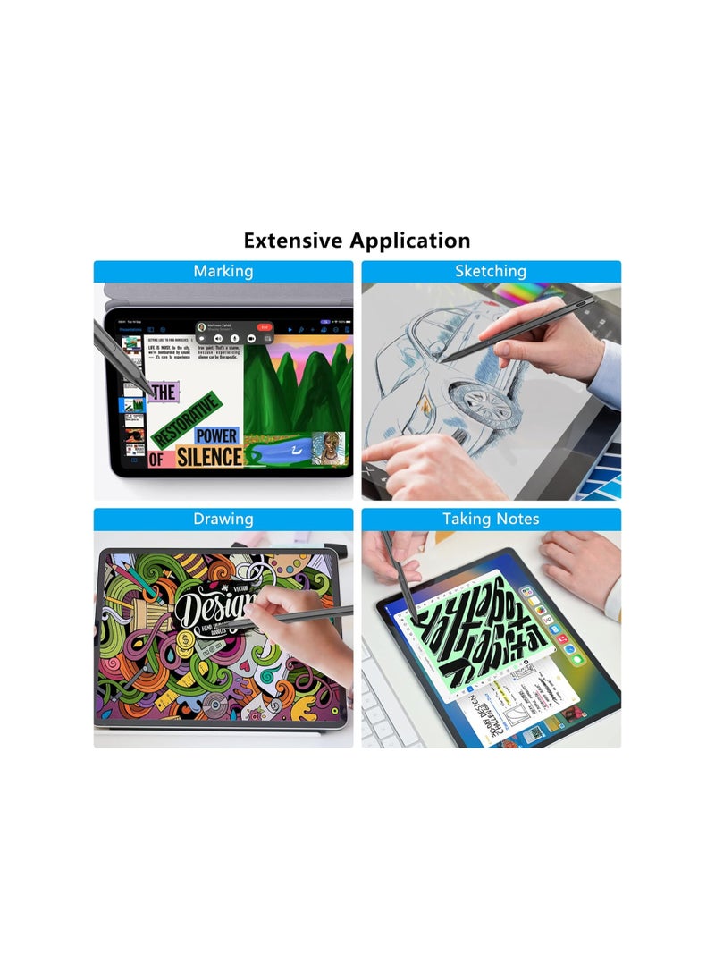 SYOSI - Surface Pen, Microsoft Surface Pen Magnetic, 4096 Pressure Sensitivity, Rechargeable and Palm Rejection, Surface Pro Pen 8/X/7/6/5/4/3, Surface 3/Go/Book/Laptop/Studio, ASUS, HP, DELL - Image 1