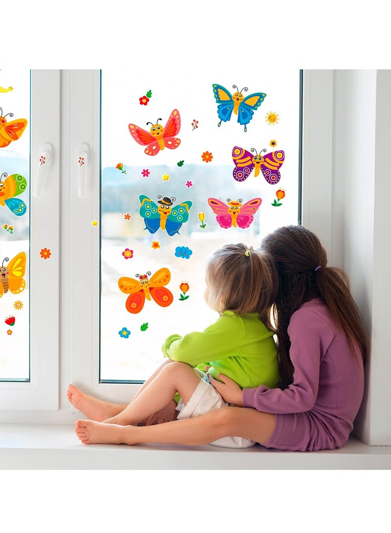 27Pcs Butterfly Make Your Own Stickers 9 Styles Mix x 3Pcs Match Butterfly Decals DIY Butterfly Craft Kits Fun and Creative Butterfly Craft Activity for Kids for Gift Party Favors School