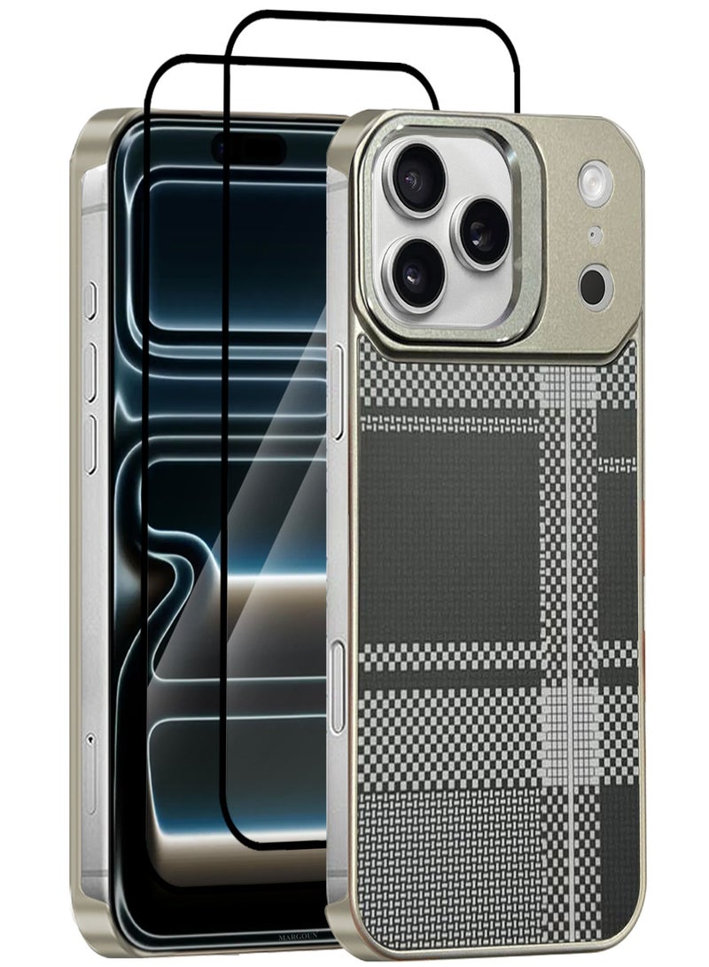 CATANES 3 Packs Magnetic MagSafe Case Cover for Apple iPhone 17 Pro Max - Ultra Slim Strong Protection Cover - Screen and Camera Guard - with Two 3D Screen Protectors - Urban Plaid Colour - Image 1