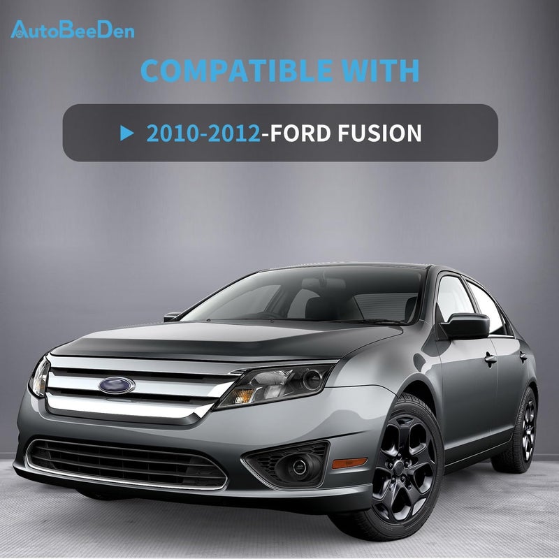 AutoBeeDen 4-Pack Hubcaps Wheel Covers for Ford Fusion 2010-2012, 17 Inch, Black - Image 2