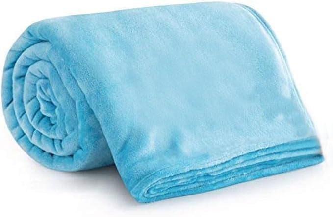 MORADO 190 GSM Flannel Super Soft Warm Single Blanket for Winters - 60x90 Inches, Aqua - Image 3