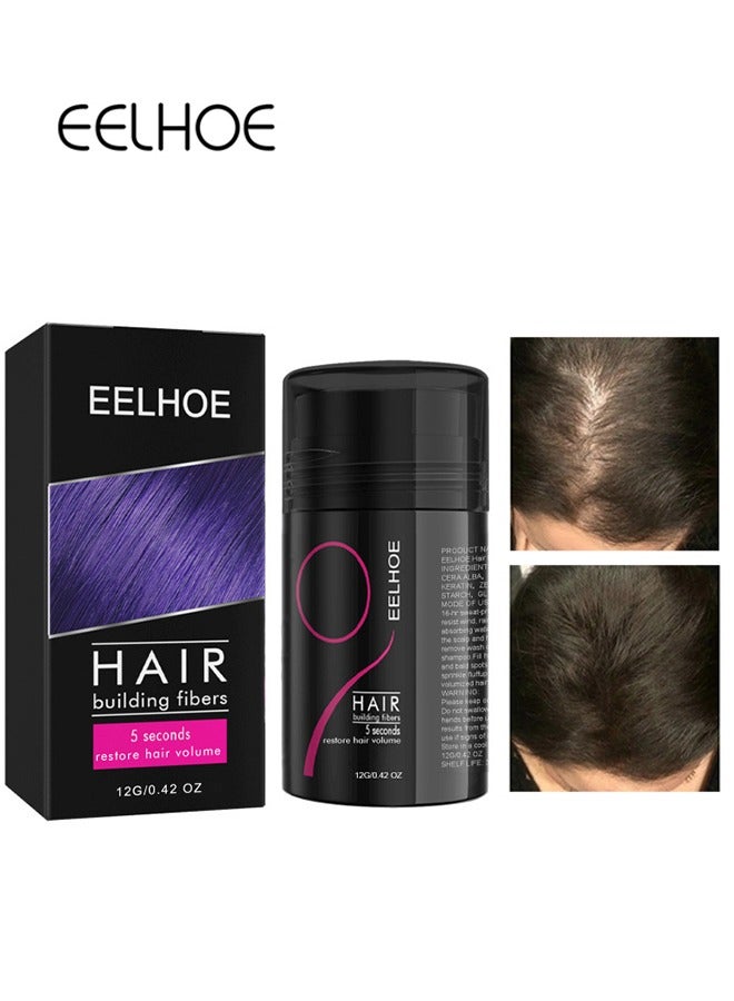 EELHOE Hair Building Fibers- 5 Seconds Cover Hair Loss , Keratin Thicker Anti Hairs Loss Concealer Thickening Fiber Powders Growth , Conceals Hair Loss And Look Younger - Image 1