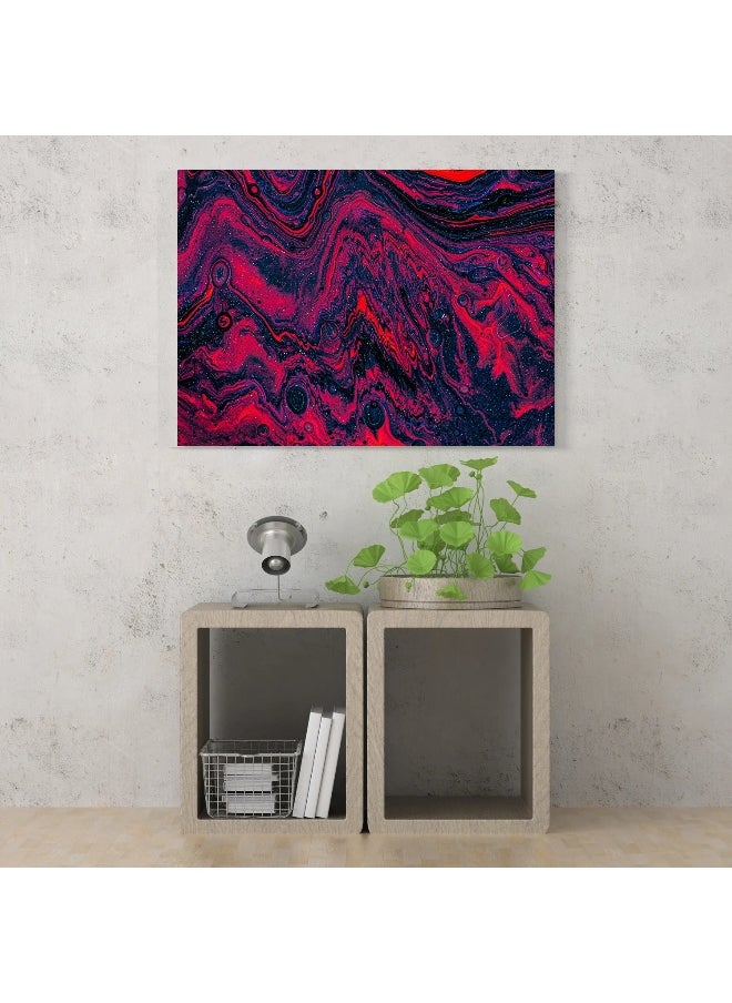 Walliv Red Abstract Modern Artwork Painting On Canvas Print For Walls 150x100 cm.  - Image 2