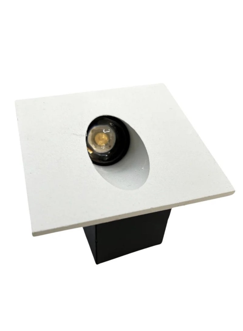 White Aluminium Step Light Square for Stairs Pathway - Image 1
