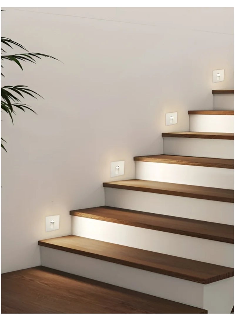 White Aluminium Step Light Square for Stairs Pathway - Image 3