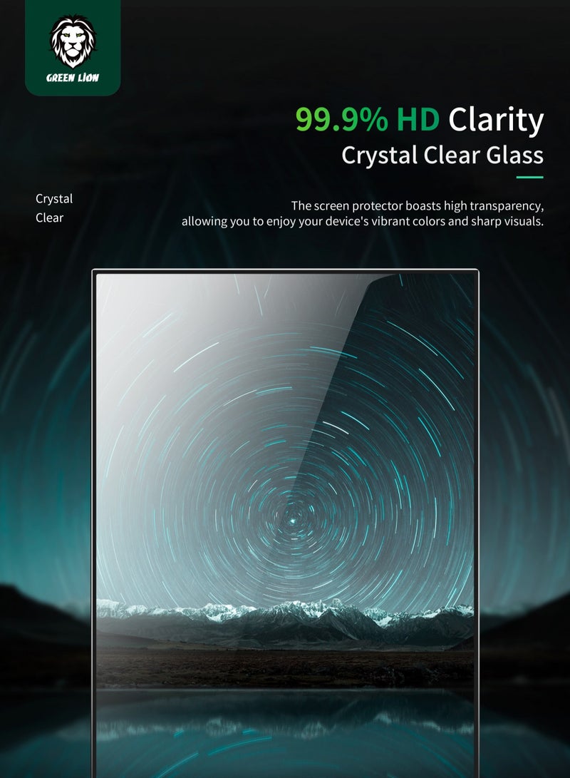 GREEN LION S24 Ultra 9H Crystal Shield / Fingerprint Unlock Tempered Glass / Bubble Free / Anti-Scratch - Clear - Image 3