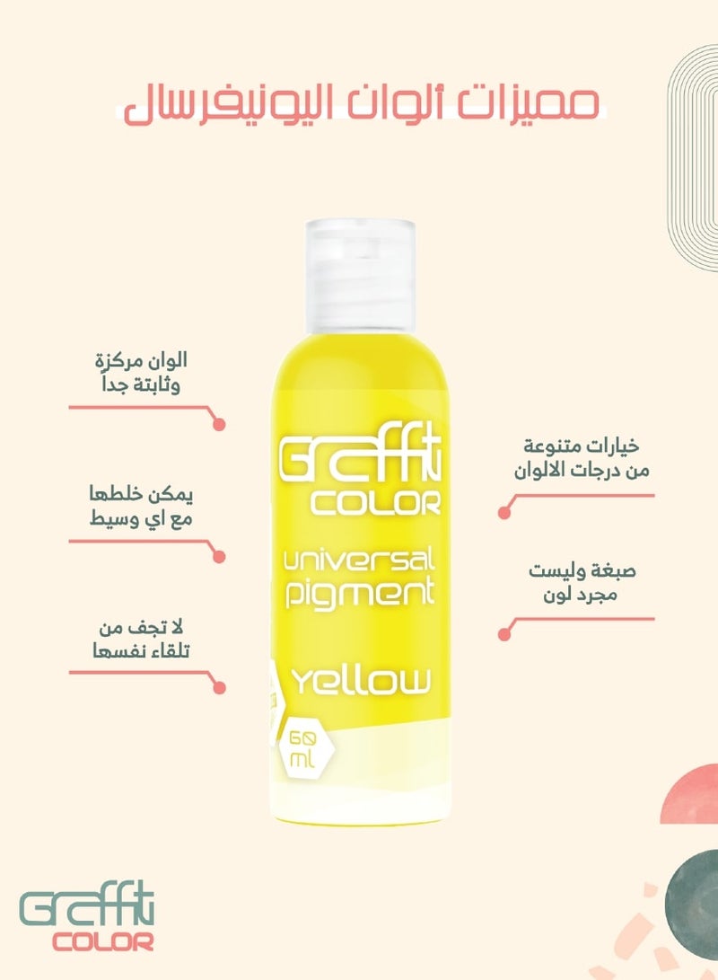 Graffiti Resin Graffiti Color Universal Pigment Yellow 60 ml - Image 2