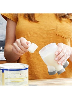 BOON Boon TRIPOD Formula Dispenser (Grey), Easy Baby Food Storage For Baby Food on the Go, Ideal for New Parents, Baby Accessories for Parents to Be, Contains Formula for 3 8oz Bottles  - Image 4