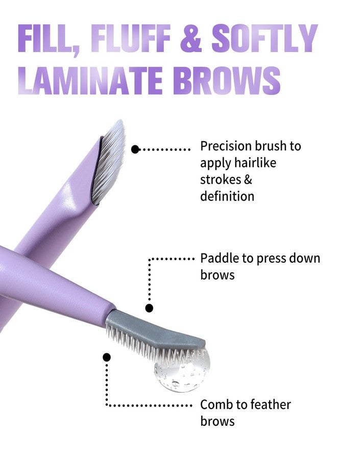 EIGSHOW Dual-Ended Eyebrow Brush with Silver Ion Bristles - Precision Brow Brush and Comb for Lining, Sculpting, Professional Eye Brow Tools (D109P) - Image 3