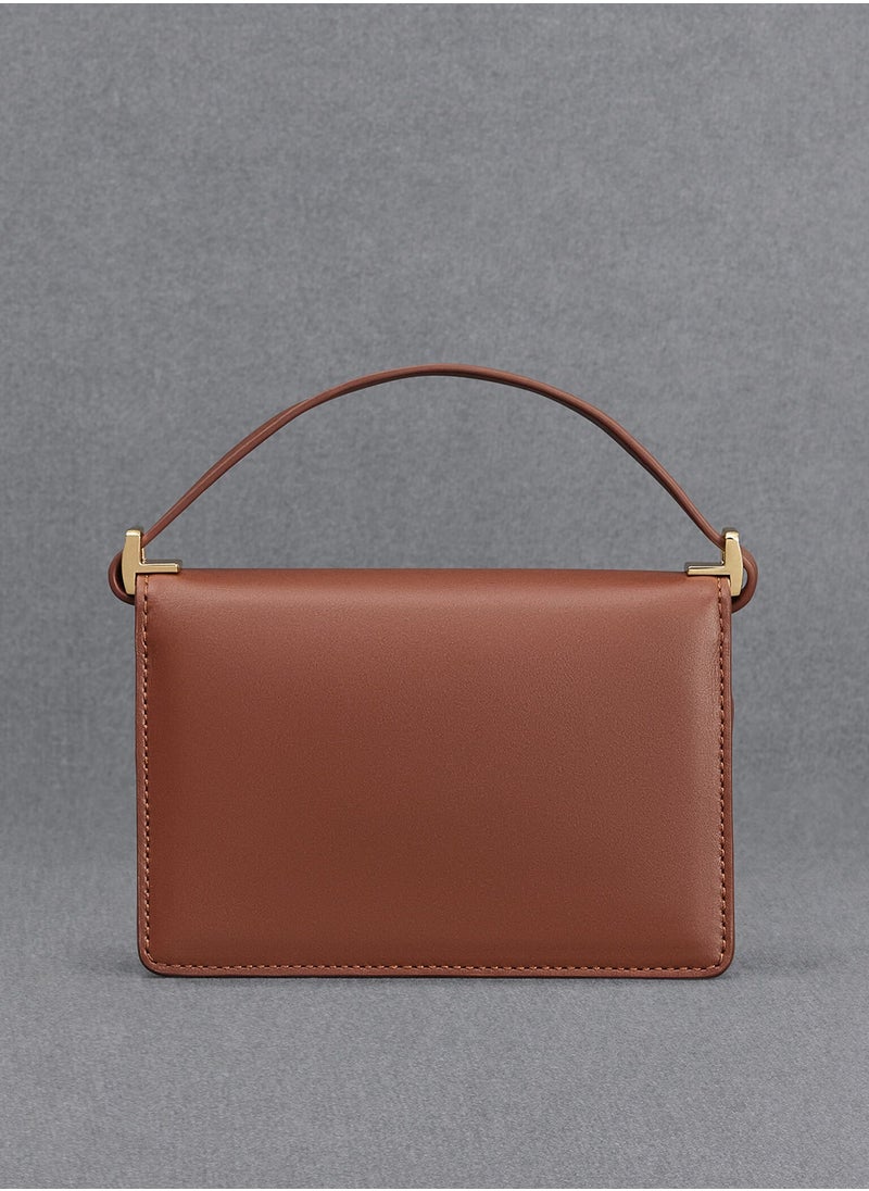Charles & Keith Charles & Keith Leather Metallic Boxy Bag  - Image 2