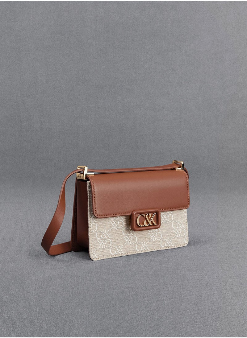 Charles & Keith Charles & Keith Leather Metallic Boxy Bag  - Image 5
