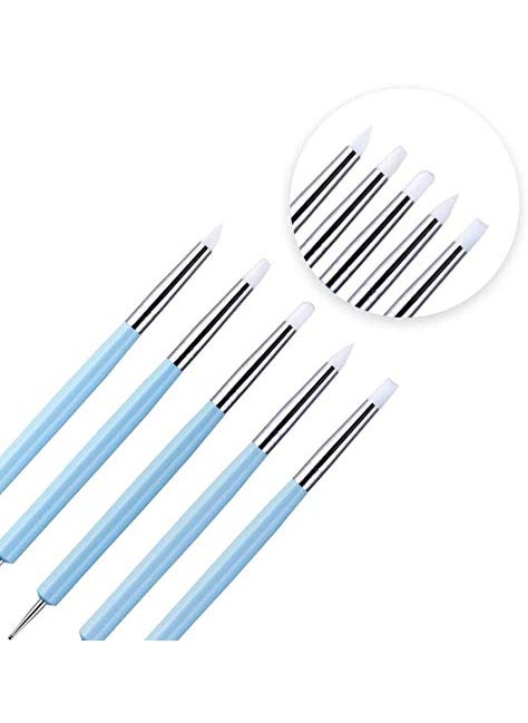 Oytra Oytra 9 Piece Ball Tool Silicone Shaper 4mm Chisel Tips and Dotting Tools Combo for Clay and Cake  - Image 3