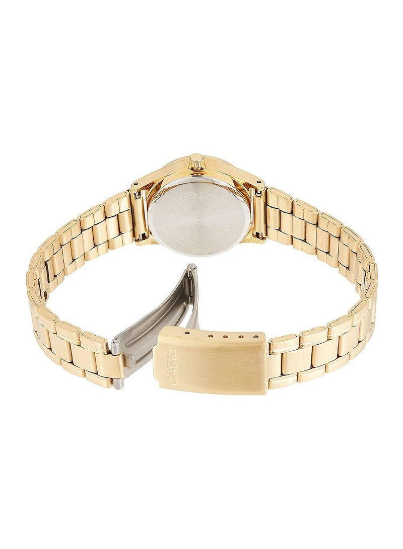 CASIO Women's Stainless Steel Analog Watch LTP-V006G-9BUDF - Gold - Image 2