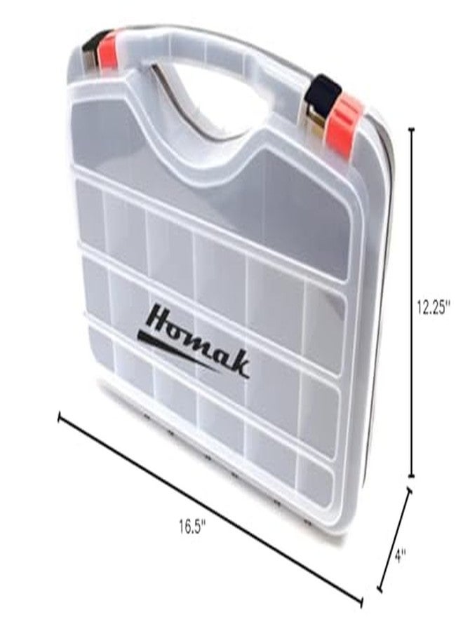 Homak Double Sided Plastic Organizer, HA01423075 - Image 2
