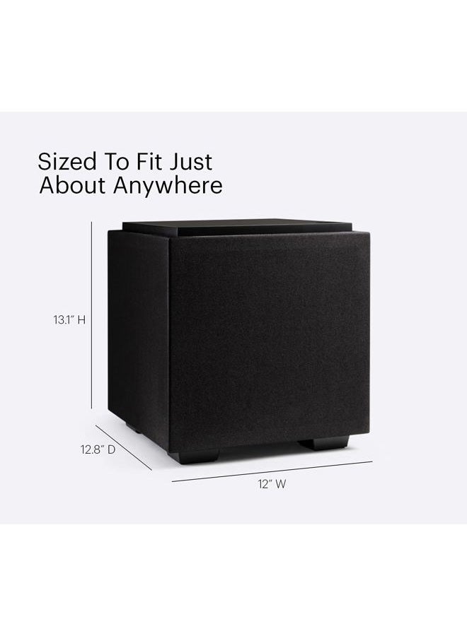 DEFINITIVE TECHNOLOGY Descend DN8 8" Subwoofer and Amp Package, Home Audio, Digitally Optimized for Music, New 3XR Architecture, 500W Peak Class D & (2) Pressure-Coupled 8" Bass Radiators, Black - Image 3