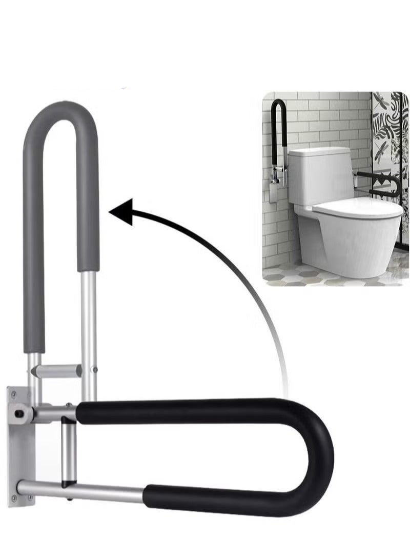 Beauenty Handicap Grab Bars Rails 23.6 Inch Toilet Handrails Bathroom Safety Bar Hand Support Rail Handicapped Handrail Accessories for Seniors Elderly Disabled Mounted Bath Grips - Image 1