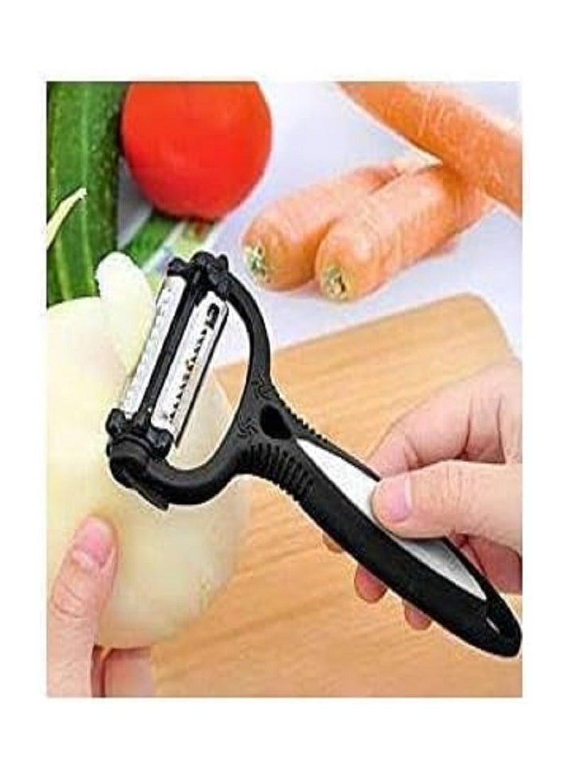 Multi-Blade Potato And Vegetable Peeler- Black - Image 2