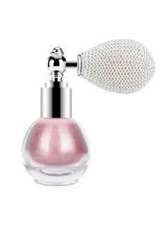 KYDA Highlighter Powder Spray, Glitter High Gloss Spray Shimmer Sparkle Powder Makeup Spray, for Face Body Cosmetic-Soft Pink  - Image 1