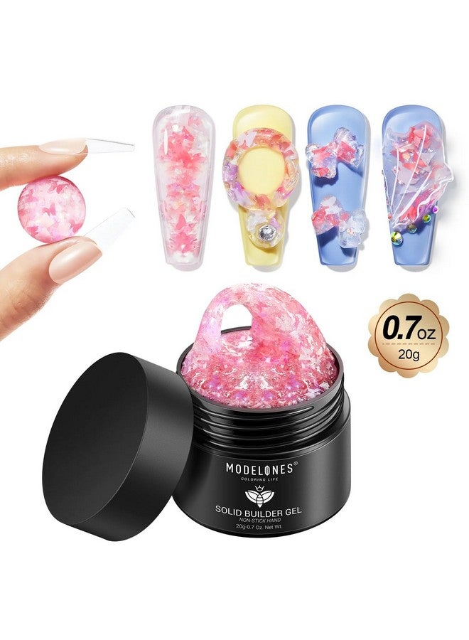 MODELONES Butterfly Garden - Non-Stick Hands Solid Builder Gel from BELLE GAGAâ¢ Nail Extension Gel Acrylic Gel Nail Strengthen Gel Nail Art Manicure (Butterfly Garden) - Image 1