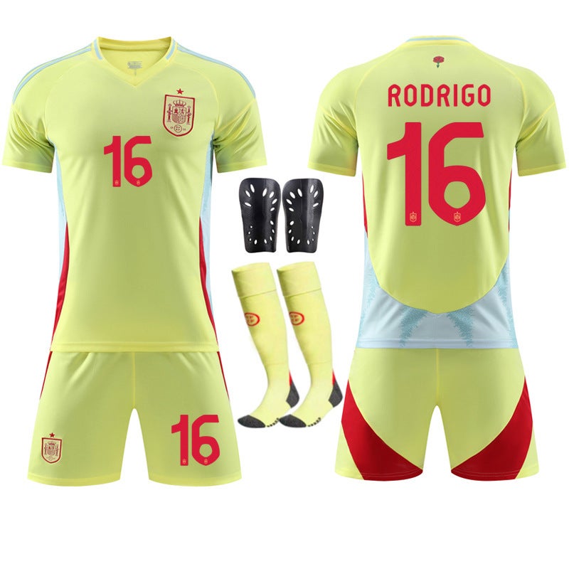 25 Spain Away 7 Morata Jersey 9 Garvey 19 Yamal Football Suit Suit - Image 3