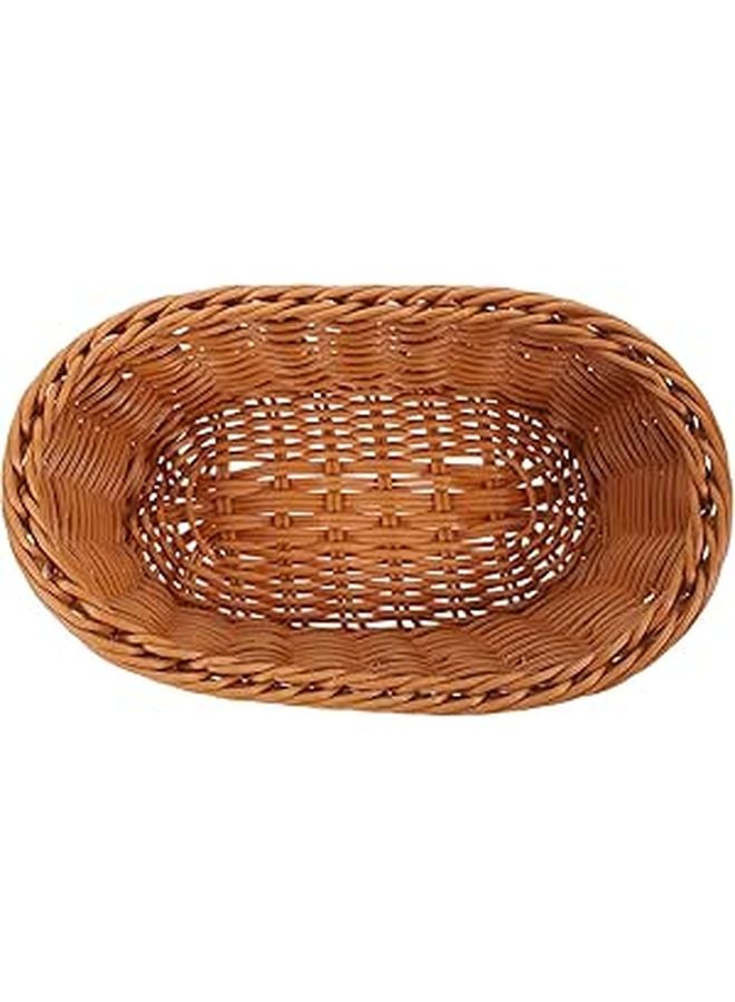 Multifunctional Woven Bread Basket 26x16x8 5cm Rattan Storage For Kitchen Table - Image 1
