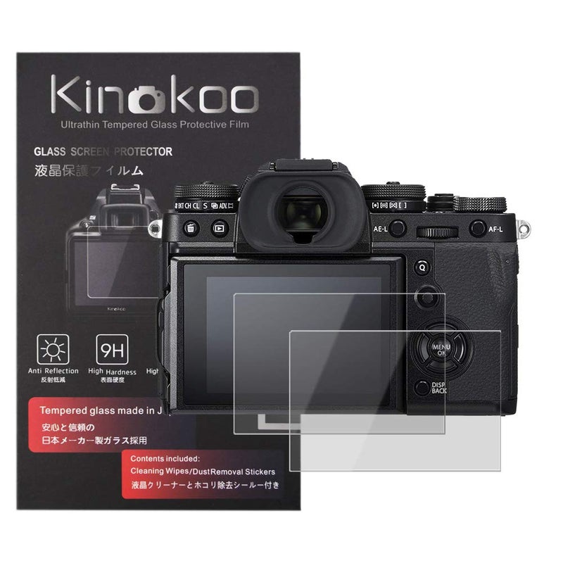 kinokoo Tempered Glass Film for fuji X-T3 Crystal Clear Film FUJIFILM XT3 Screen Protector Bubble-free/Anti-scratch(2 pack) - Image 3