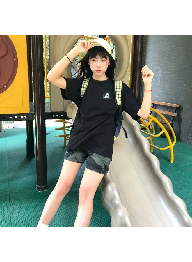 camel Outdoor Sports Quick-dry Short-sleeve T-shirt For Men And Women, Summer 25 Couples Style Solid Color Sports Casual Half-sleeve T-shirt - Image 4