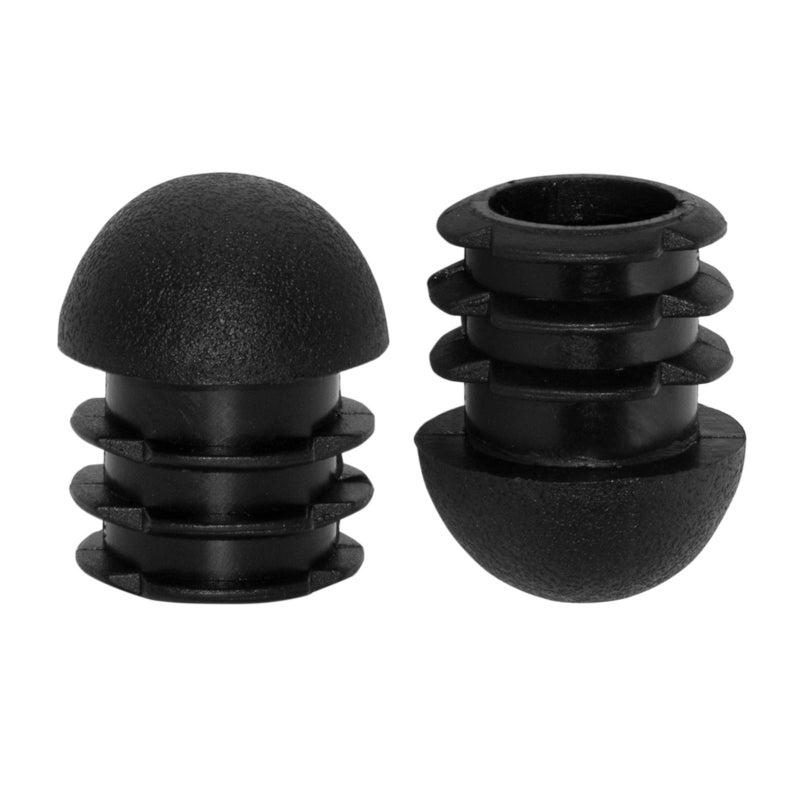 Flyshop 16-Pack Plastic End Caps Round Tube Inserts Furniture Glides For Tables And Chairs (13/16"", 20 Mm, Od, Black) - Image 1