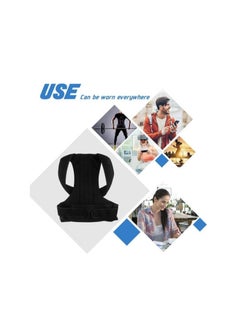 AS SEEN ON TV Adjustable Upper Back Brace Neck Back and Shoulder Pain Relief Posture Corrector Back Pain Relief Support Small  - Image 3