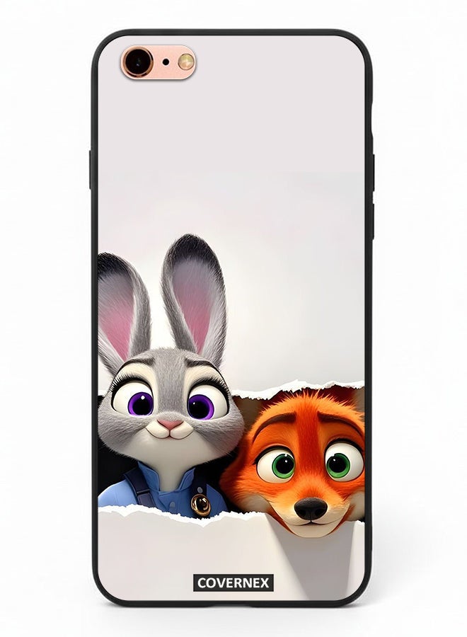Covernex Apple iPhone 6 Plus Protective Case Cover Printed Featuring Zootopia Dynamic Duo - Image 2