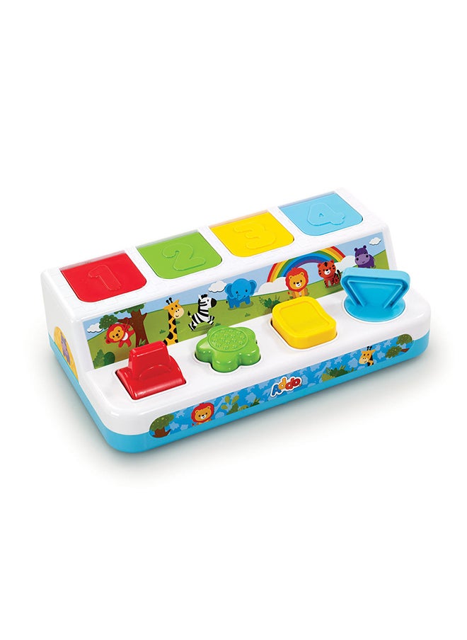 ADDO Little Lot Peek-A-Boo Animals |Press, Turn & Flip The Buttons And Colorful Creatures Will Pop-Up!, Develops Fine Motor Skills, Interactive Toy, Early Learning Toy For Toddler  - Image 3