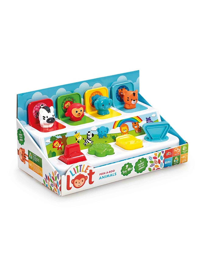 ADDO Little Lot Peek-A-Boo Animals |Press, Turn & Flip The Buttons And Colorful Creatures Will Pop-Up!, Develops Fine Motor Skills, Interactive Toy, Early Learning Toy For Toddler  - Image 4
