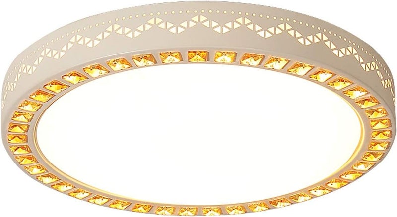 Modern Living Room LED Chaner Exquisite Bedroom Ceiling Lamp Romantic Geometric Ceiling Lamp Modern Minimalist Pendant Light Dimmable 3 Color Light Aisle Corridor Chaner (40cm) - Image 3