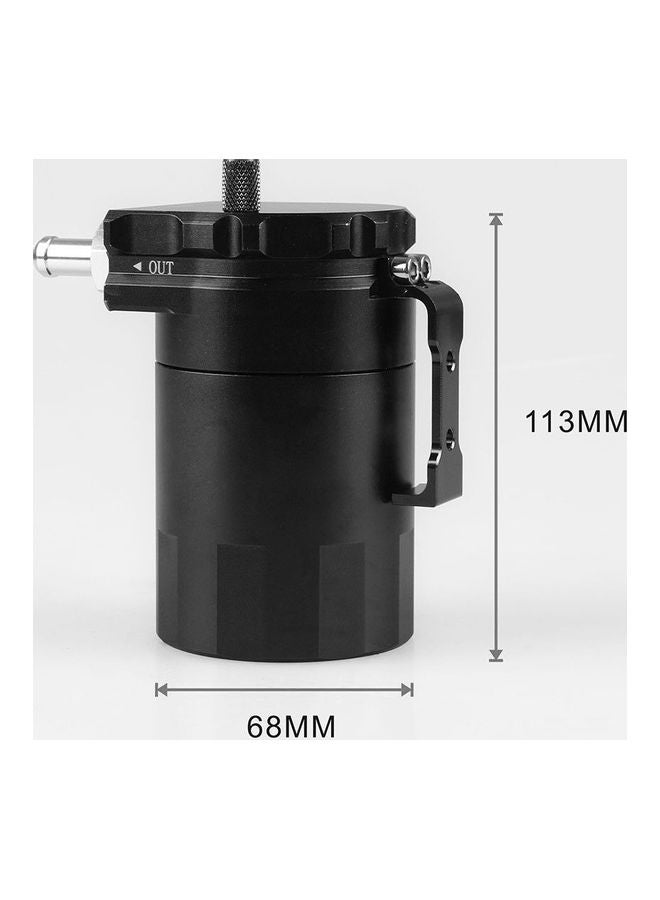 Universal Oil Catch Can with Air Filter Breather Engine Air Oil Separator Tank Reservoir Tank - Image 2