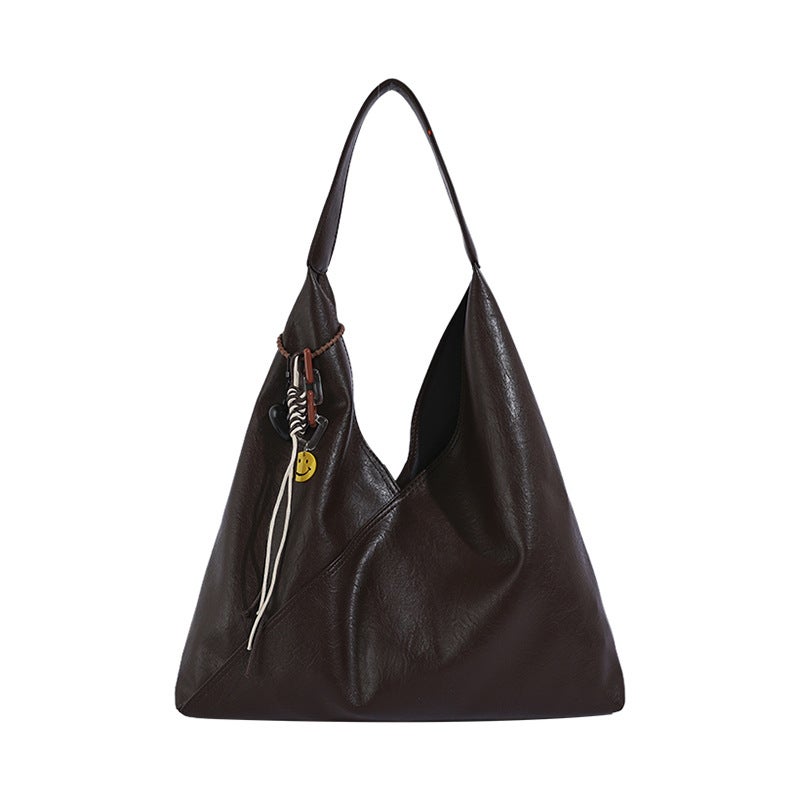 Women's Vintage Style Large Capacity Shoulder Tote Bag - Image 5
