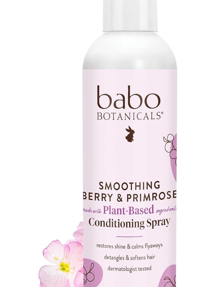 Babo Botanicals Smoothing Berry Conditioning Spray - Detangling & Nourishing with Evening Primrose Oil - Image 1