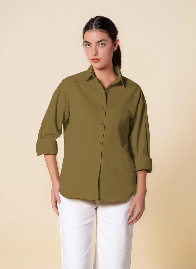 SHAPES COTTON BLEND SHIRT