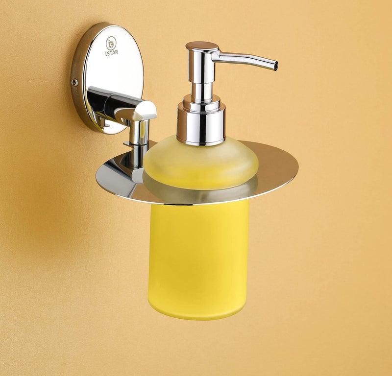 iSTAR Stainless Steel 304 Grade Multi-Purpose Liquid Soap Dispenser Pump | Wall-Mounted Holder with Hand Wash Bottle | Bathroom Accessory Ideal for Shampoo, Bathroom, Wash Basin, Kitchen, Hotel, Home - Image 1