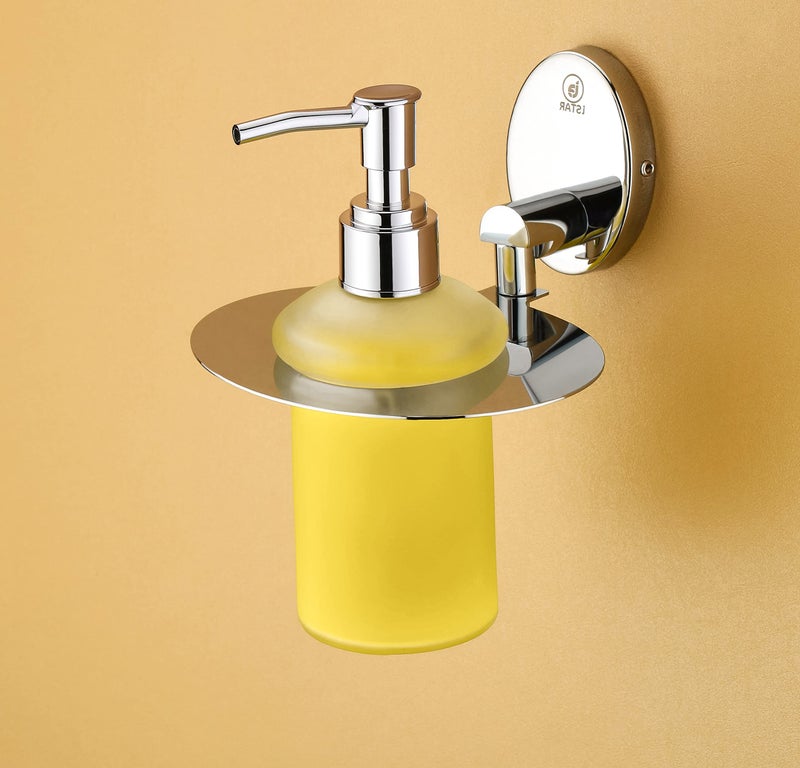 iSTAR Stainless Steel 304 Grade Multi-Purpose Liquid Soap Dispenser Pump | Wall-Mounted Holder with Hand Wash Bottle | Bathroom Accessory Ideal for Shampoo, Bathroom, Wash Basin, Kitchen, Hotel, Home - Image 2