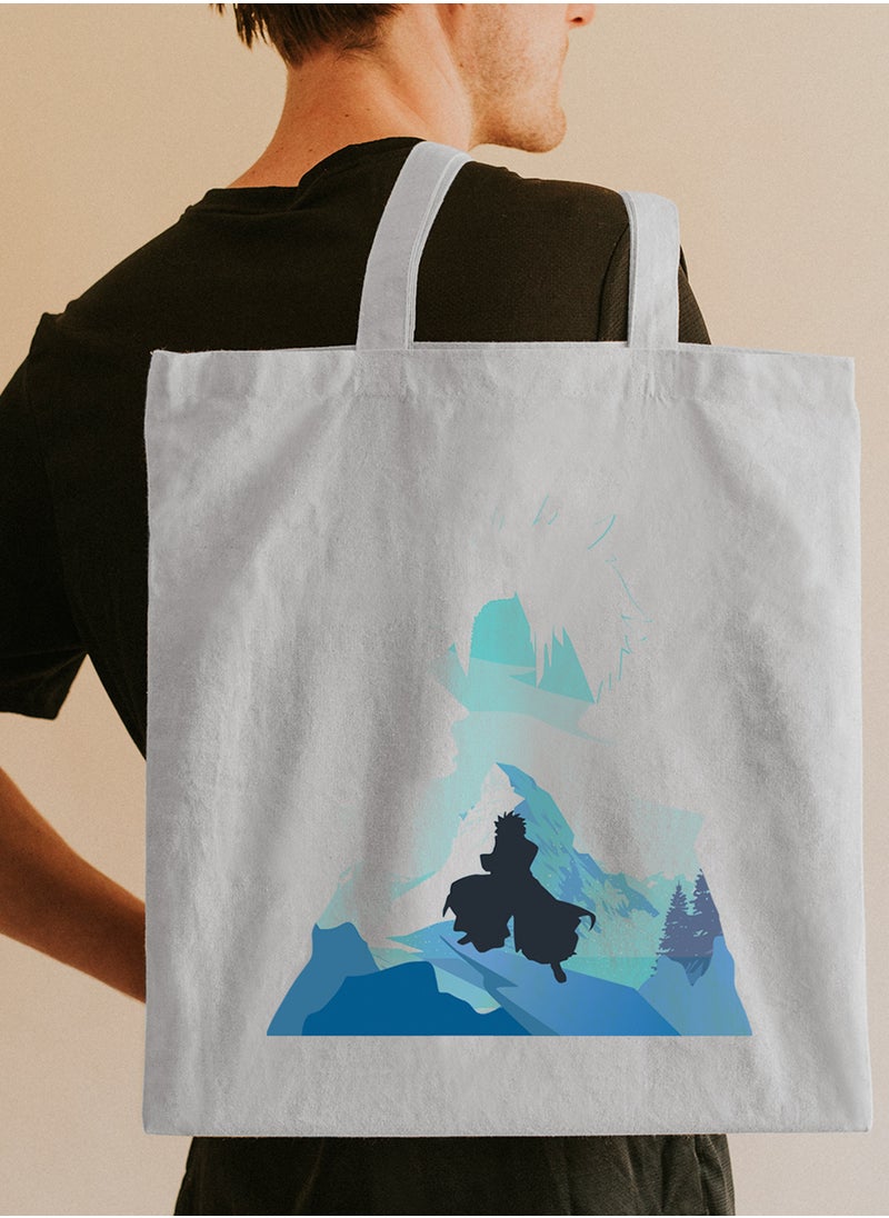 LOWHA - Polyester Tote Bag with Shoulder Straps and Colorful Art Anime Pattern - Image 1