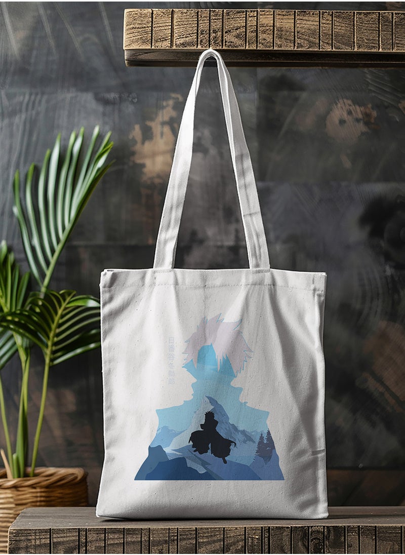LOWHA - Polyester Tote Bag with Shoulder Straps and Colorful Art Anime Pattern - Image 1