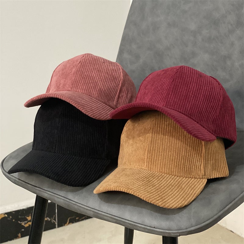 Corduroy Cap Unisex Autumn  Street Casual Sun Hat Corduroy - Image 3