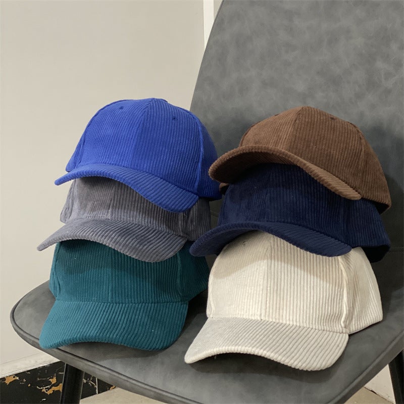 Corduroy Cap Unisex Autumn  Street Casual Sun Hat Corduroy - Image 2