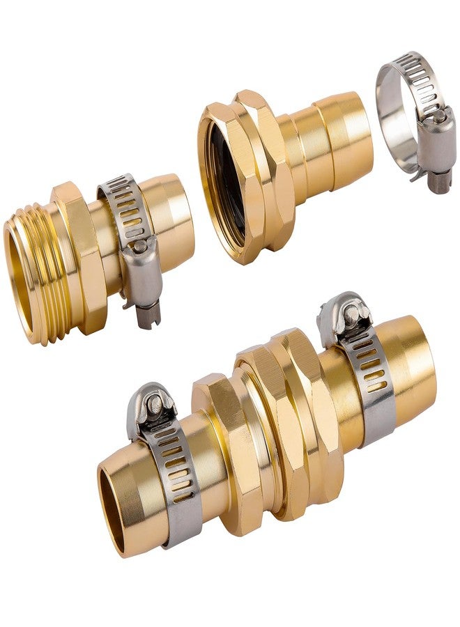 Sanpaint Garden Hose Repair Connector with Clamps, Fit for 3/4" or 5/8" Garden Hose Fitting, 4 Set - Image 5