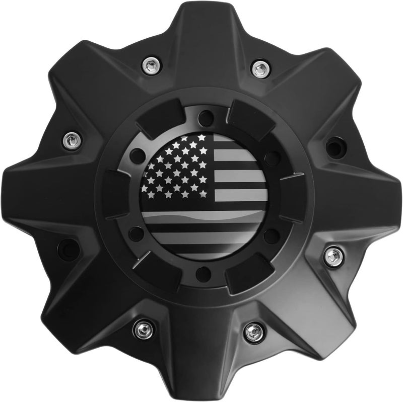 KitsPro Wheel Center Caps for Fuel Offraod 1002-53B Cap M-447 8 Lug Hub Caps , Pack of 1 - Image 1