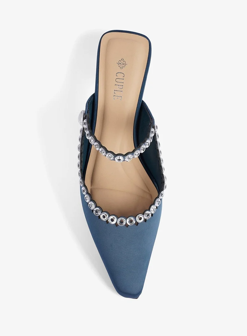 Cuple Ladies  Slip-On Mules embellished