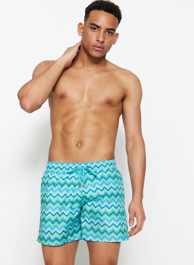 trendyol Colorful Standard Size Swimsuit - Sea Shorts TMNSS23DS00000 - Image 4